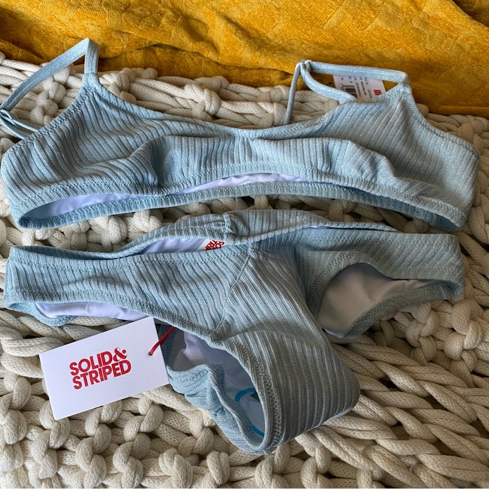 Revolve SOLID & STRIPED Bikini Set | M NWT